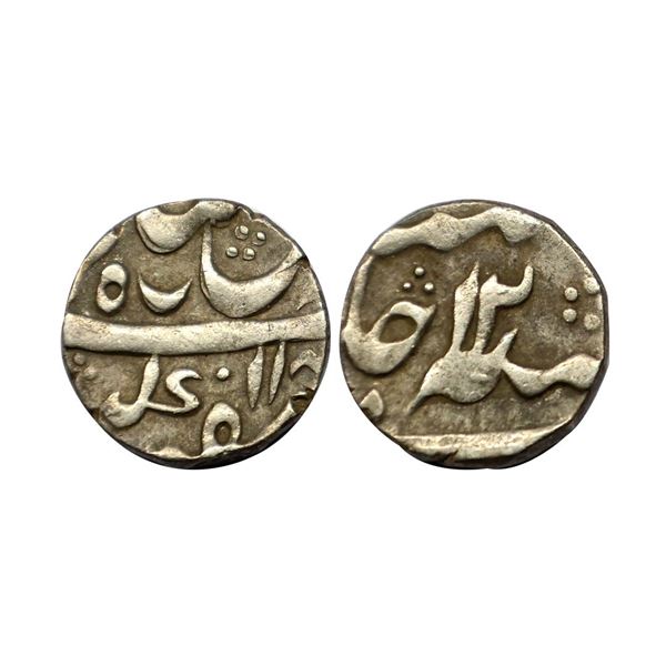Bengal Presidency - Murshidabad mint, silver ¼ rupee (4 anna) in the name of Shah Alam II, Date118 X