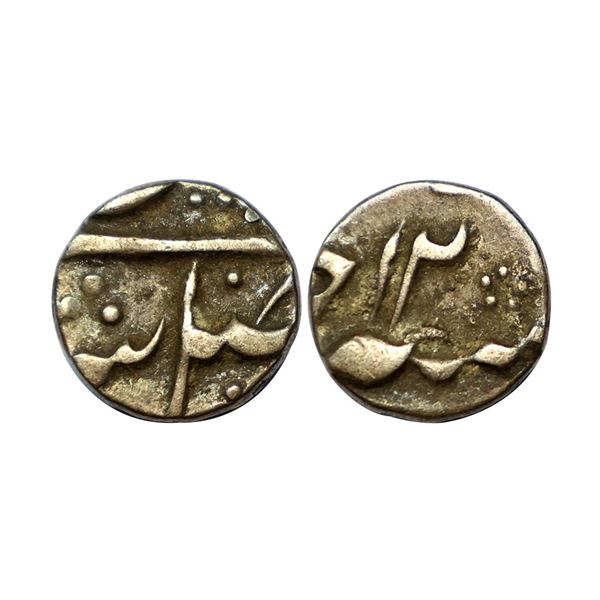 Bengal Presidency - Murshidabad mint, silver 1/8 rupee (2 anna) in the name of Shah Alam II, / RY 12