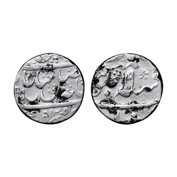 Bengal Presidency, Murshidabad mint, silver rupee, in the name of Shah Alam II, 11.33gms