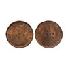 Image 2 : Victoria Queen, Copper 1/12 Anna, 1876, Calcutta Mint (Prid 785). Graded by NGC MS64RB.