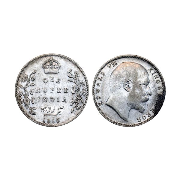 Edward VII, Silver Rupee, 1910, Bombay Mint