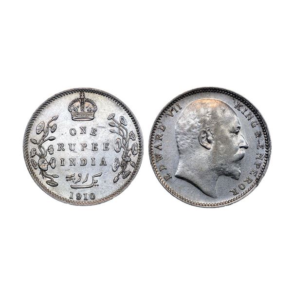 Edward VII, Silver Rupee, 1910, Bombay Mint,