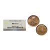 Image 1 : George V, Copper ¼ Anna, 1917, Calcutta Mint.(KM 512) Graded by NGC MS65 RD.