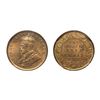 Image 2 : George V, Copper ¼ Anna, 1917, Calcutta Mint.(KM 512) Graded by NGC MS65 RD.