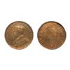 Image 2 : George V, Bronze ¼ Anna, 1925, Bombay Mint (Prid 678). Graded by NGC MS66RB.