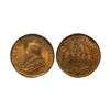 Image 2 : George V, Bronze 1/12 Anna, 1914, Calcutta Mint, (Prid 829). Graded by NGC MS65RD.