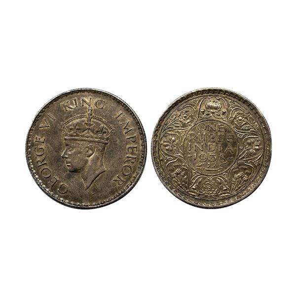 George VI, Silver Rupee, 1938, Bombay Mint, Uncirculated,