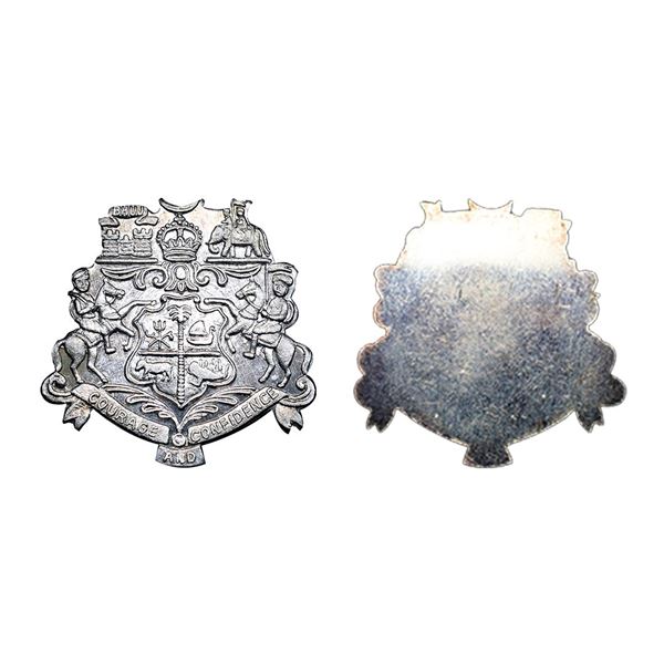 Kutch State, Silver Coat of Arms, 14.97 gms