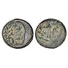 Image 1 : Ancient India: Ancient Agroha (Punjab-Haryana) region - copper coin of 'Agacha Janapada', (c.150-100
