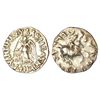 Image 1 : Ancient India: Indo-Greeks, silver drachm of Antimachos II (160-155 BC), BN serie 1, 2.25g. Obv: Nik