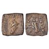 Image 1 : Ancient India: Indo-Greeks, copper unit of Menander I (c.155-130 BC), BN series 31, 5.40g. Obv: helm