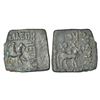 Image 1 : Ancient India: Indo-Scythians, copper unit of Azes I (c.45-20 BC), MAC 2238, 7.10g. Obv: king riding