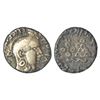 Image 1 : Ancient India: Satavahanas - silver 'portrait' type drachm of Vasithiputa Siri Khada Satakani (c.145