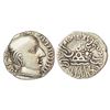 Image 1 : Ancient India: Western Kshatrapas, Karddamaka dynasty, silver drachm of Rudrasimha I s/o Rudradaman