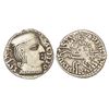 Image 1 : Ancient India: Western Kshatrapas, Karddamaka dynasty, silver drachm of Pruthivisena s/o Rudrasena I