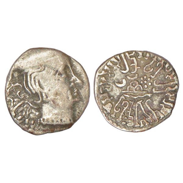 Ancient India: Western Kshatrapas, Karddamaka dynasty, silver drachm of Damasena s/o Rudrasimha I
