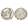 Image 1 : Ancient India: Western Kshatrapas, Karddamaka dynasty, silver drachm of Bhartrdaman s/o Rudrasena II