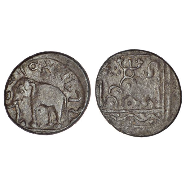 Ancient India: Rayalaseema, Upper Krishna Valley in Coastal Andhra Pradesh - alloyed copper coin of