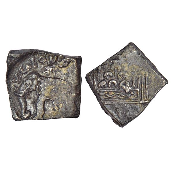 Ancient India: Rayalaseema, Upper Krishna Valley in Coastal Andhra Pradesh - rectangular coin
