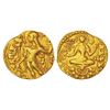 Image 1 : Ancient India: Gupta Empire - gold dinar of Chandra Gupta II, 'archer X goddess on lotus