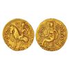 Image 1 : Ancient India: Gupta Empire - gold dinar of Chandragupta II (c.375-415 AD), 'Horseman' type