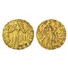 Image 1 : Ancient India: Samatata region, gold dinar of Jeevadharana Rata of Rata dynasty (c.650-664 AD), ECB