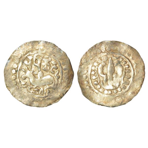 Medieval India: Eastern Bengal, Arakan region - silver unit of 'Harikela' type coinage (c.750-850 AD