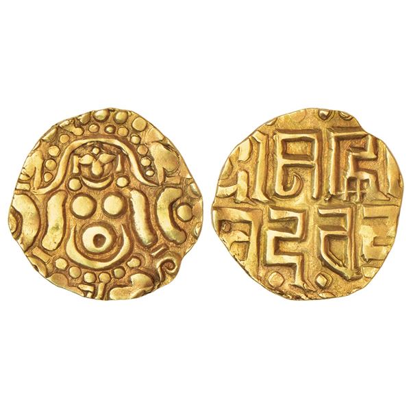 Medieval India: Gahadavalas of Kanuj, base gold 4½ masha of Govinda Chandra Deva (1114-1154 AD), Dey