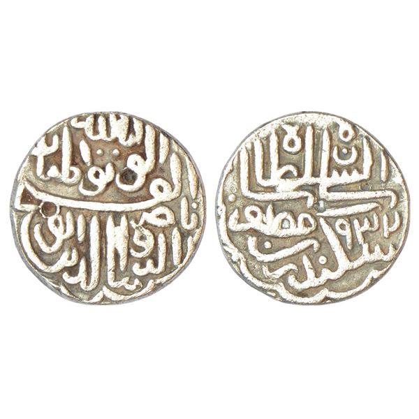 Sultans of Gujarat, Silver tanka of Nasir al-Din Sikandar Shah (1526 AD), AH 932, G&G G333 (listed a