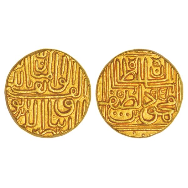 Sultans of Gujarat, Gold tanka of Nasir al-Din Mahmud III (1537-1553 AD), AH 951, G&G G412, 11.93g.