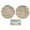 Image 1 : Mughals: Akbar (1556-1605 AD), silver ½ rupee, Ahmadabad mint, Ilahi 4x, KM 66.1.
