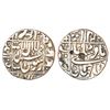 Image 1 : Mughals: Shah Jahan (1628-1658 AD), silver ½ rupee, Junagadh mint in left quadrant, 'square areas'