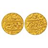 Image 1 : Mughals: Aurangzeb (1658-1707 AD), gold mohur, Golkunda mint at bottom, 'Mihr-e-munir' couplet, AH
