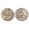 Image 1 : Mughals: Aurangzeb (1658-1707 AD), silver rupee, Torgal mint (fully visible), 'Badar-e-munir' couple
