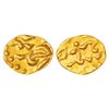 Image 1 : Mughals: Ahmad Shah Bahadur (1748-1754 AD), gold ½ fanam, Siddhaut mint (fully visible), unlisted in