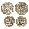 Image 1 : Independent Kingdoms: Assam, Rajesvara Simha (1751-1769 AD), silver coins (2), 1x ¼ rupee, SE 1676,