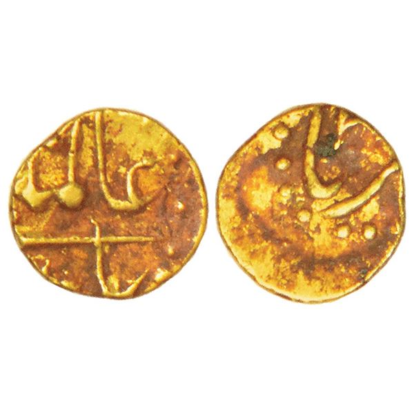 Independent Kingdoms: Nawabs of Cuddappah, gold ½ fanam, Karpa mint, in the name of Shah Ali Gauhar,