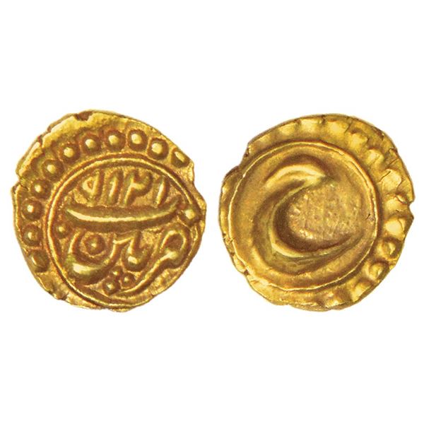 Independent Kingdoms: Mysore, Tipu Sultan (1782-1799 AD), gold fanam, Pattan mint, AM 1219, Persian