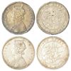 Image 1 : Princely States: Alwar, Mangal Singh (1874-1892 AD), silver rupee (2), 1x AD 1788 (error for 1877),