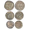 Image 1 : Princely States: Bundi, Raghubir Singh (1889-1927 AD), set of 3 silver coins, with the name of Georg