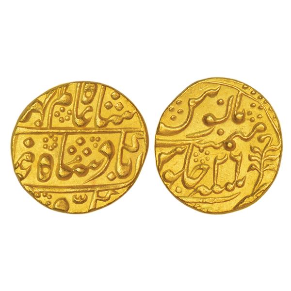 Princely States: Jaipur, Mughal style, gold mohur, Sawai Jaipur mint, in the name of Shah Alam II, R