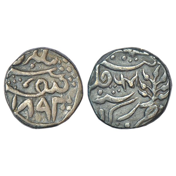 Princely States: Karauli, Bhanwar Pal (1886-1927 AD), silver rupee, with the name of Queen Victoria,