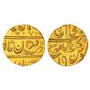 Image 1 : Princely States: Mewar/Udaipur - gold ½ mohur imitating the Shahjahanabad mint issue of Muhammad Sha