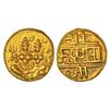 Image 1 : Princely States: Mysore, Krishnaraja Wodeyar (1799-1868 AD), gold pagoda, KM C210, 3.42g. Obv: Shiva