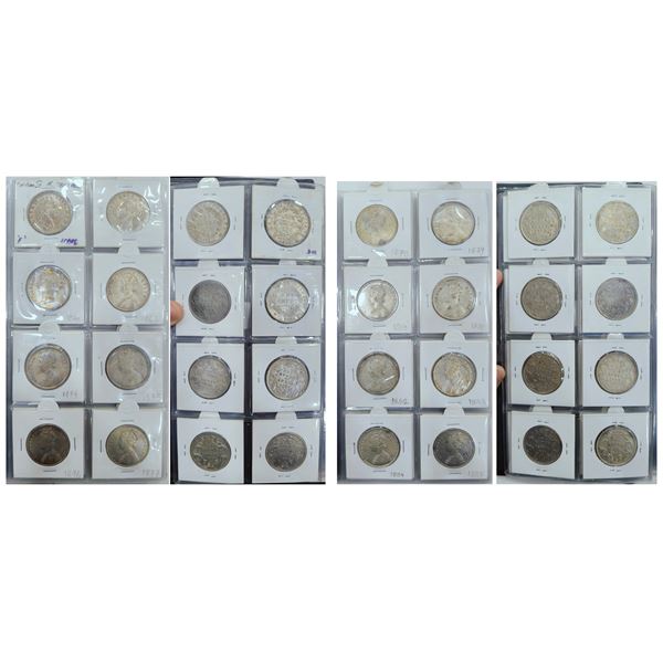 British India: An album of 56 British India rupee of William IV, Victoria Queen C.L./D.L., Victoria