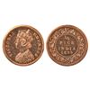 Image 1 : British India: Victoria Empress, Proof re-strike, copper ½ pice, 1899, Calcutta mint, A/I, no mint m