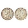 Image 1 : British India: George V, silver rupee, ND (1911-1922 AD), obverse part brockage (Lakhi) on reverse,
