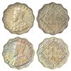 Image 1 : British India: George V, cupro-nickel 1 anna (2), 1927, 1x Calcutta mint, no dot, PR 933; GK 1159 an