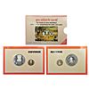 Image 1 : Republic of India: 2007, 150 Years of Kuka Movement, Proof set of 2 coins, 100 rupees and 5 rupees,