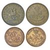 Image 1 : Foreign: Canada, British Administration, copper coins (2), 1x penny, 1850, KM Tn3, 15.24g and 1x ½ p